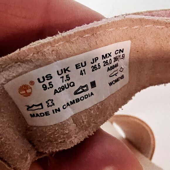 Timberland London Vibe 3 Band sandals In Pink Grain SIZE 9.5 Grandpa Fisherman - Picture 8 of 11